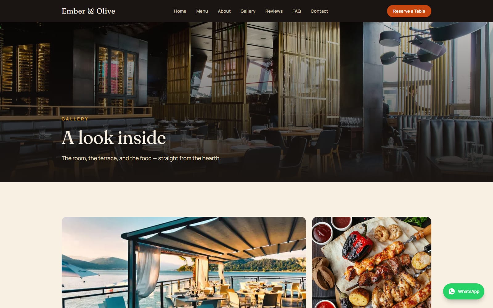 The gallery page, laid out as an editorial grid rather than a uniform thumbnail wall.
